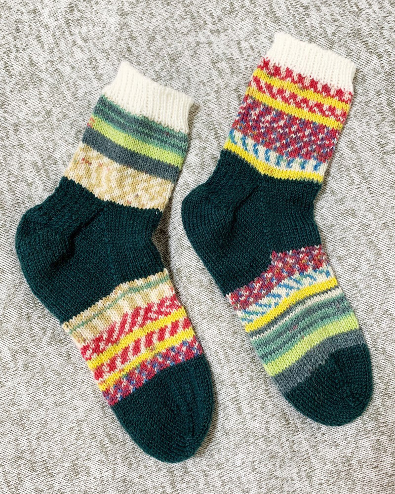 完成 手編み靴下🧦 №1～10 | ひきこもりKnitting