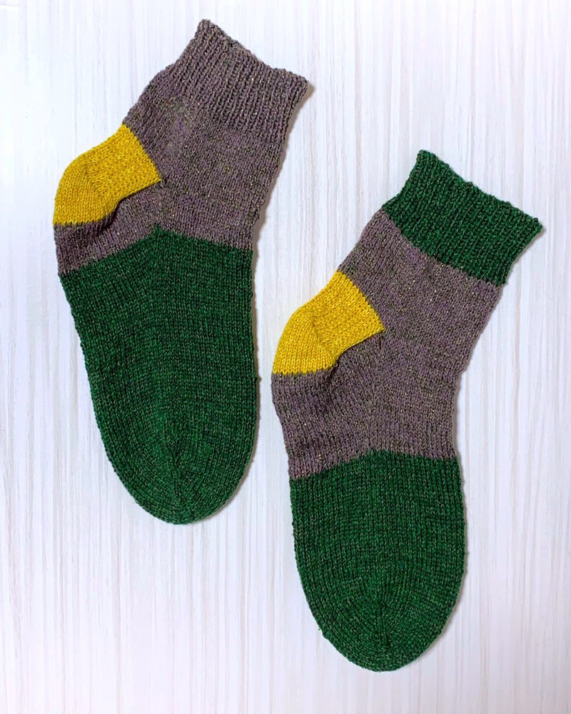 完成 手編み靴下🧦 №0012