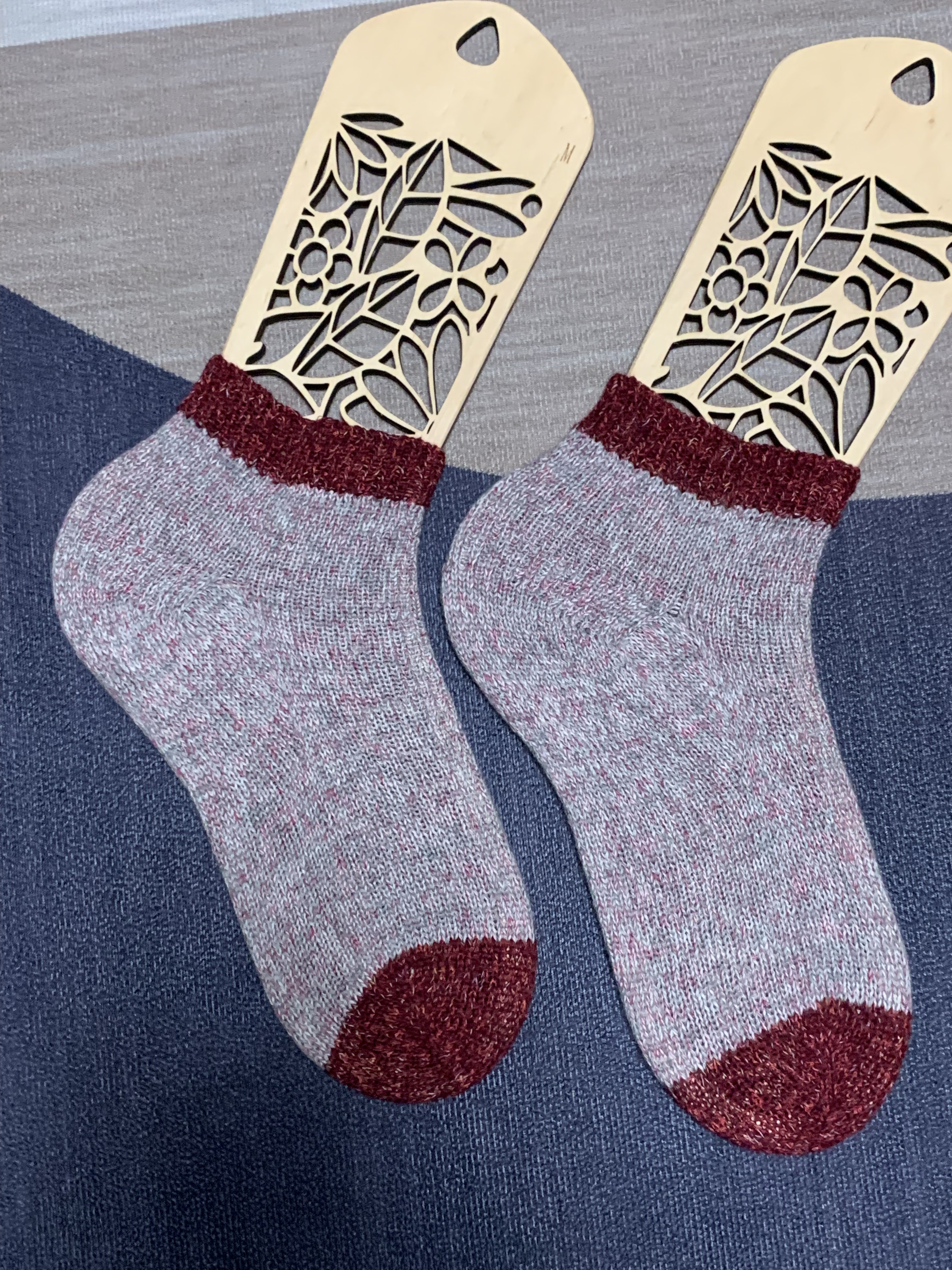 完成 手編み靴下🧦 №014