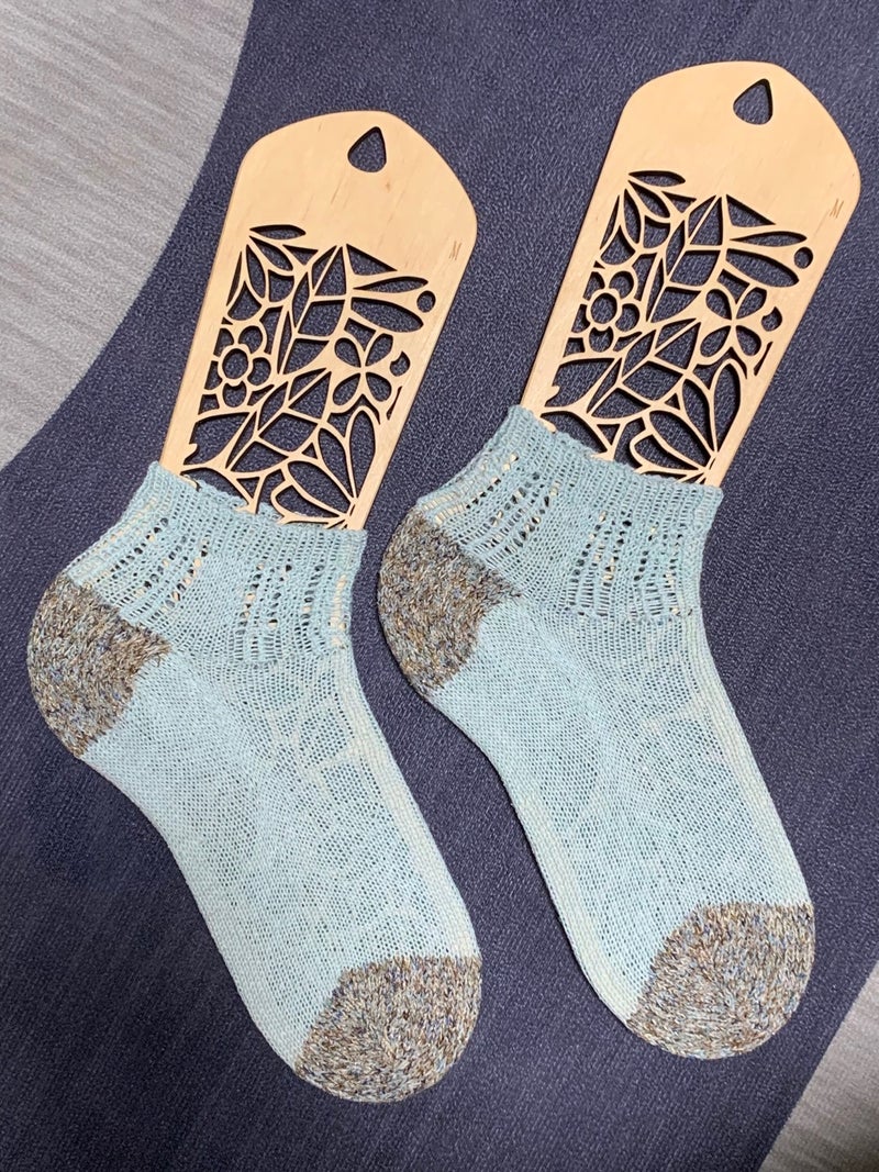 完成 手編み靴下🧦 №015