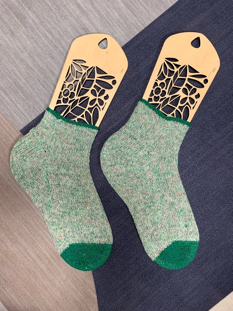 完成 手編み靴下🧦 №016