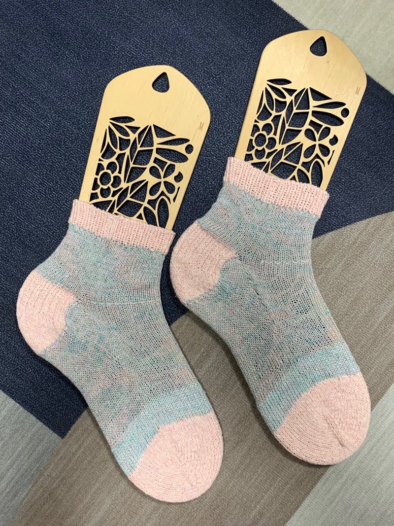 完成 手編み靴下🧦 №017