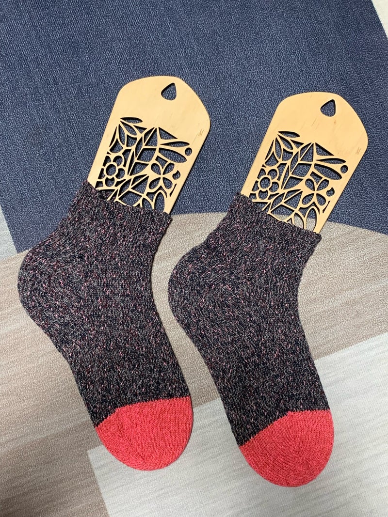 完成 手編み靴下🧦 №018