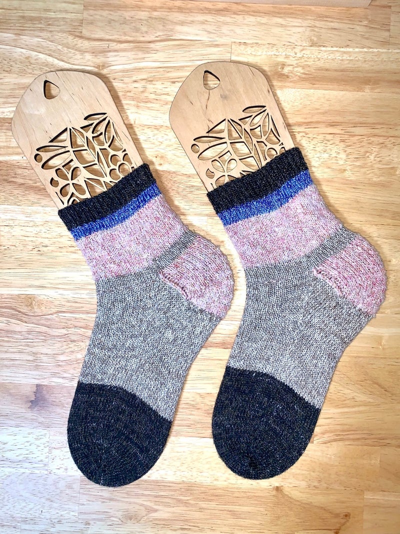 完成 手編み靴下🧦 №019